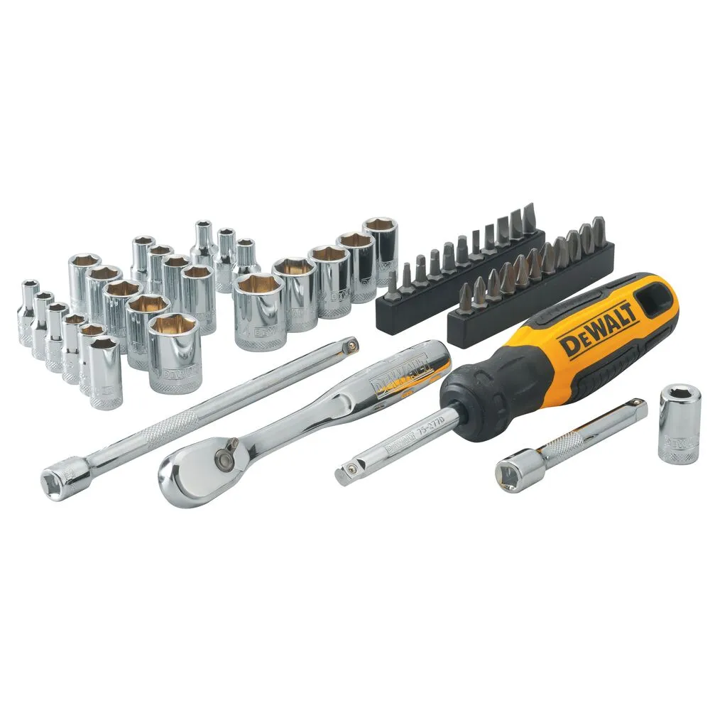 DeWalt 50 piece 1/4" socket and screwdriver bit set
