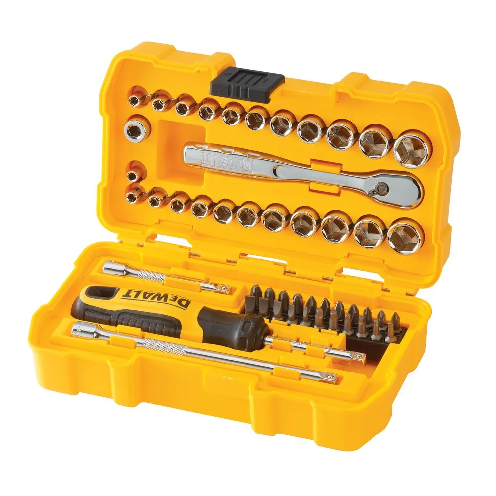 DeWalt 50 piece 1/4" socket and screwdriver bit set