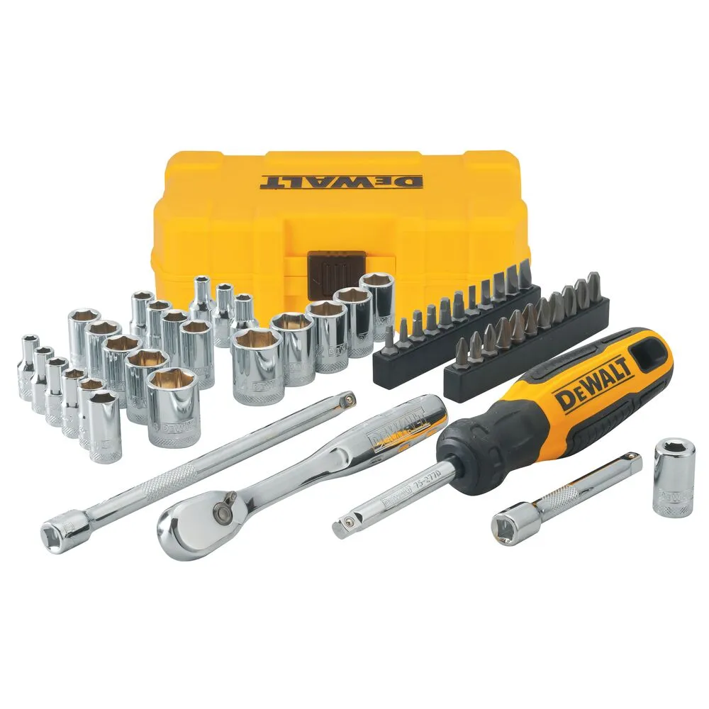 DeWalt 50 piece 1/4" socket and screwdriver bit set
