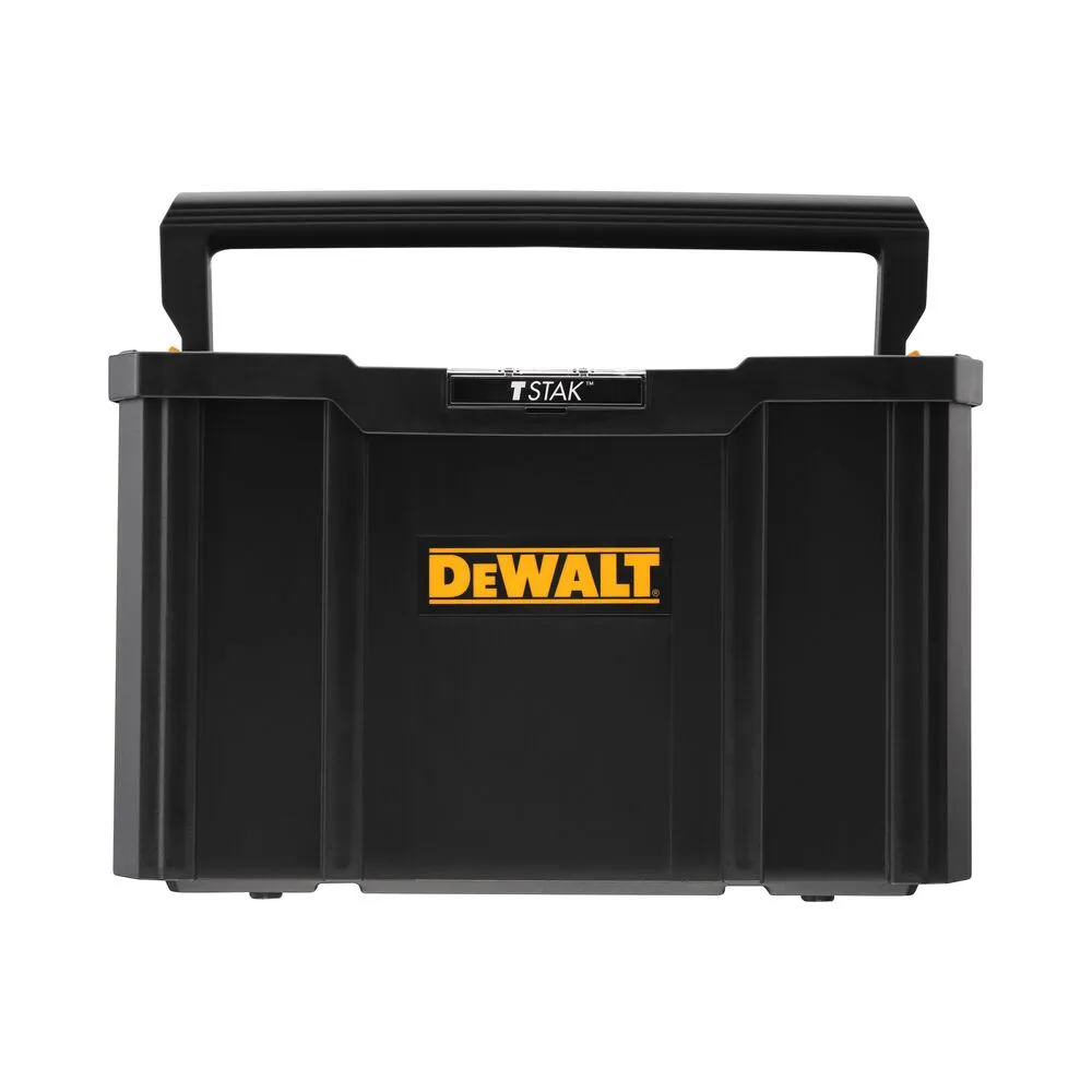 Pildil on näha DeWalt TSTAK avatud tööriistakast.