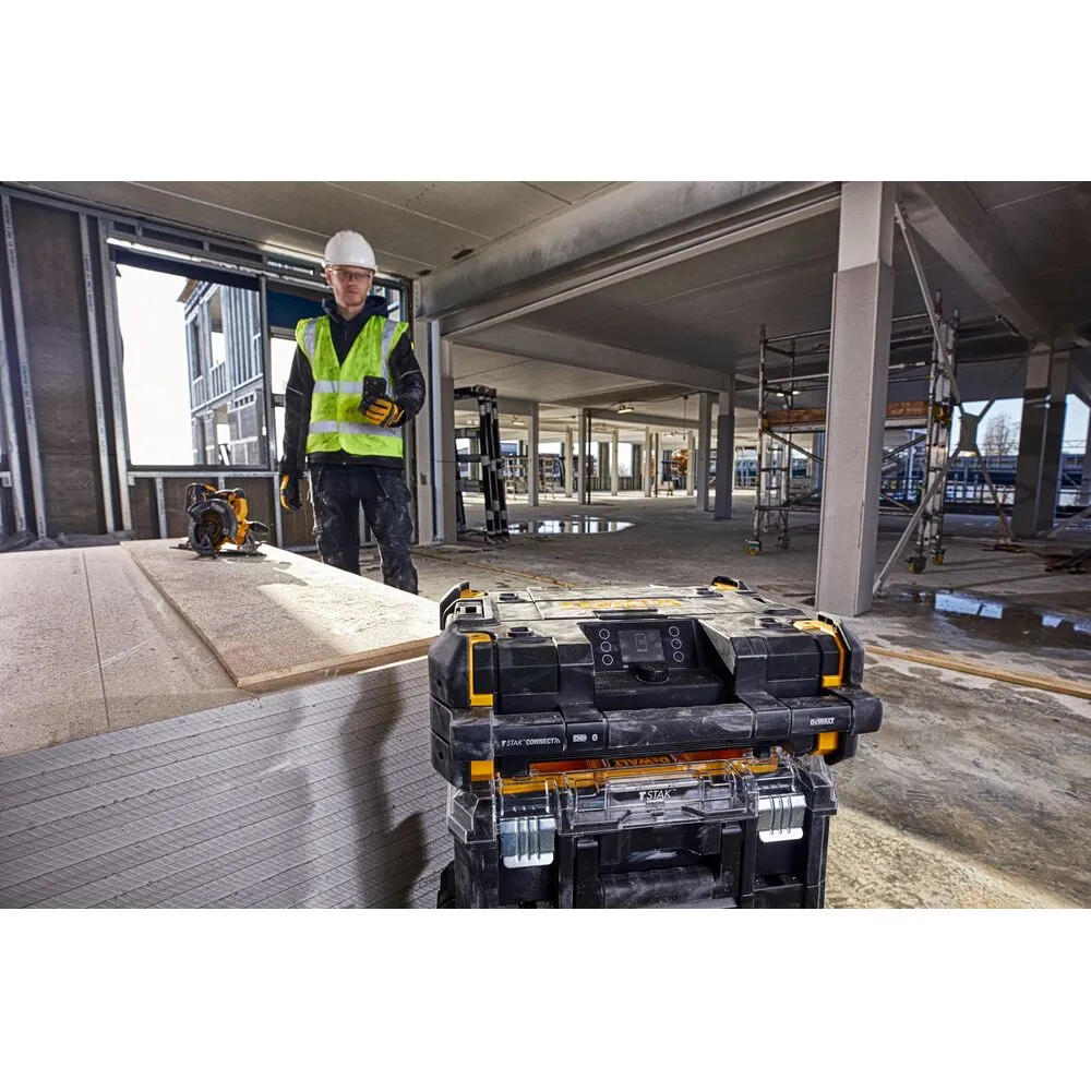 Radio-lādētājs DeWalt DWST1-81078, T-STAK koferī - bez akumulatora un lādētāja