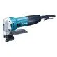 Pildil on Makita JS1602J plekilõikur, millel on sinine ja must korpus ning lõikepea.