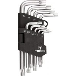 Torx võtmete kompl. Т10-Т50 9tk lühikesed