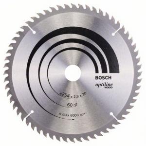 Saeketas Bosch 254 x 30 x 2,8 mm z60 - Optiline Wood