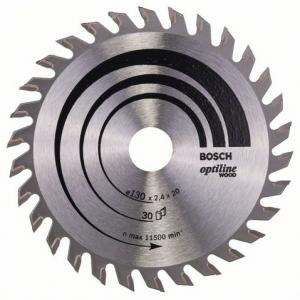 Saeketas Bosch 130 x 20 x 2,4 mm z30 - Optiline Wood