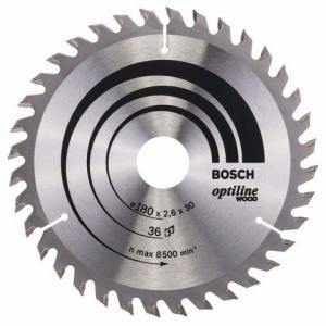 Saeketas Bosch 180 x 30 x 2,6 mm z36 - Optiline Wood