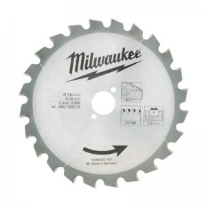 Saeketas puidule Milwaukee 216 x 30 mm, 24 hammast