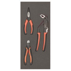 Tangide kmpl 3 osa Fit&Go 1/3 - 160mm koonusmokktangid - 160mm lõiketangid - 250mm liugühendusega tangid