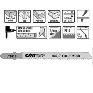 Tikksaetera HCS 100x2.5x10TPI 5tk puidule, CMT