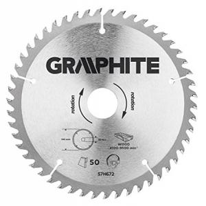 Saeketas Graphite 190 x 30/25,4/20/16mm, 50 hammast, puidule