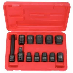 Ks Tools löökpadrunite komplekt 1/2" 10-24 mm 12-osa