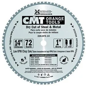 Пильный диск Cmt 355 x 2,2/1,8 x 25,4 мм Z72 8°, для металла