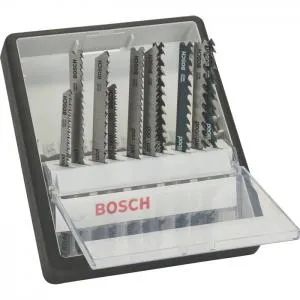 Bosch tikksaeterade komplekt Robust Line Wood Expert 10-osaline