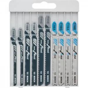 Bosch tikksaeterade komplekt Basic for Metal and Wood 10-osaline