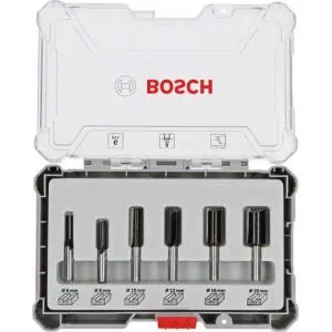 Bosch frezų rinkinys 6-20 mm, 8 mm kotas, 6 dalių
