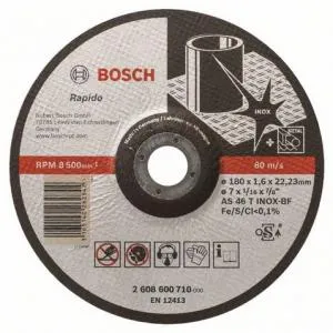 Bosch kohrutatud lõikeketas Expert roostevaba terasele 180 x 1,6 x 22,23 mm