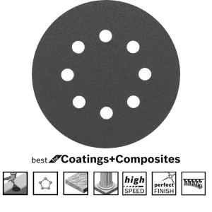 Lihvpaber Bosch F355, 125 mm, 5 tk - Best for Coatings and Composites