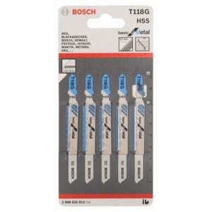 Tikksaetera Bosch Basic for Metal T 118 G - 5 tk