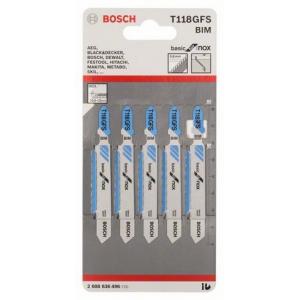 Tikksaetera Bosch Basic for Inox T 118 GFS - 5 tk