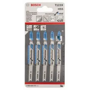 Bosch tikksaetera Progressor for Metal T 123 XF 5 tk
