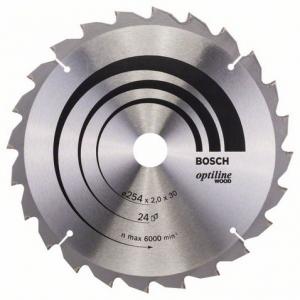 Saeketas Bosch 254 x 30 x 2,0 mm z24 - Optiline Wood