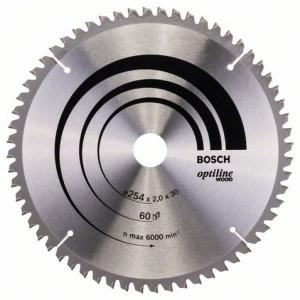 Saeketas Bosch 254 x 30 x 2,0 mm z60 - Optiline Wood