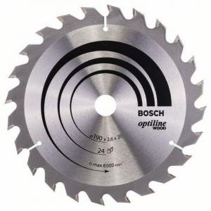 Saeketas Bosch 190 x 20 x 2,6 mm z24 - Optiline Wood
