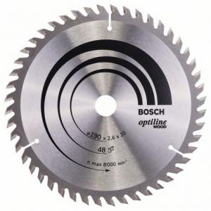 Saeketas Bosch 190 x 20 x 2,6 mm z48 - Optiline Wood