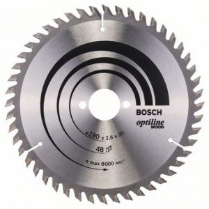 Saeketas Bosch 190 x 30 x 2,6 mm z48 - Optiline Wood