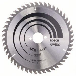 Saeketas Bosch 200 x 30 x 2,8 mm z48 - Optiline Wood