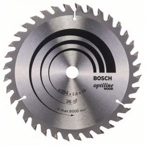 Saeketas Bosch 184 x 16 x 2,6 mm z36 - Optiline Wood