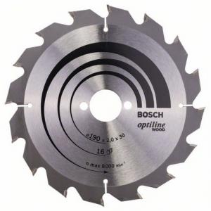 Saeketas Bosch 190 x 30 x 2,0 mm z16 - Optiline Wood
