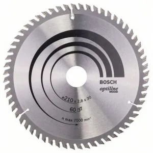 Bosch saeketas 210 x 30 x 2,8 mm z60 - Optiline Wood