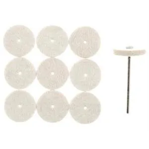 Proxxon pulēšanas disks, filcs 22 mm 10 gab.