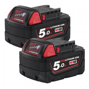 Aku Milwaukee M18 B5 - 2 x 5,0 Ah