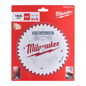 Saeketas puidule Milwaukee 165 x 15,8 x 1,6 mm, 40 hammast