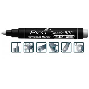 Marker PICA Classic 522 ümar 1-4mm, valge