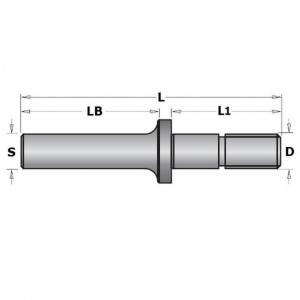 Soonefreesi võll CMT S=8 mm, L=26/61 mm