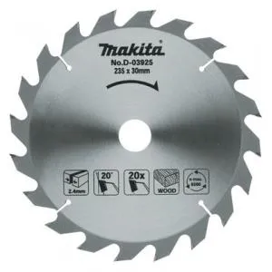 Makita pjūklo diskas 235 x 30 x 2,4 mm 20T 20° 5903R N5900B
