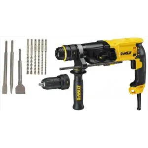 DeWalt kombivasar D25134KP SDS-plus + 13 mm padrun + lisatarvikud