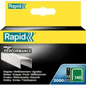 Rapid klambrid 140/12 2000 tk 10,6 x 1,3 mm, roheline, pappkarbis