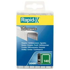 Rapid klambrid 140/12 5000 tk, 10,6 x 1,3 mm, roheline, plastkarbis
