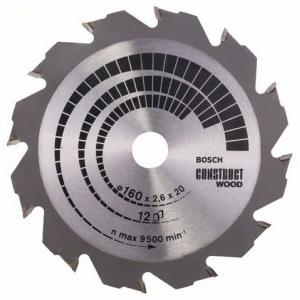 Saeketas Bosch 160 x 20 x 2,6 mm z12 - Construct Wood