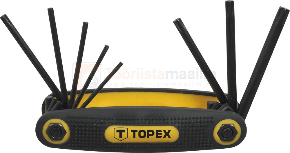 Torx võtmete komplekt TOPEX 8-osaline T9-T40