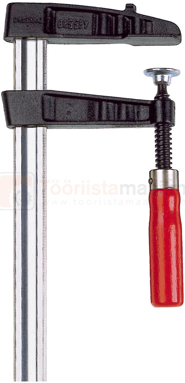 Pildil on Bessey TGK300 pitskruvi, millel on mustad lõuad, hõbedane varras ja punane käepide.