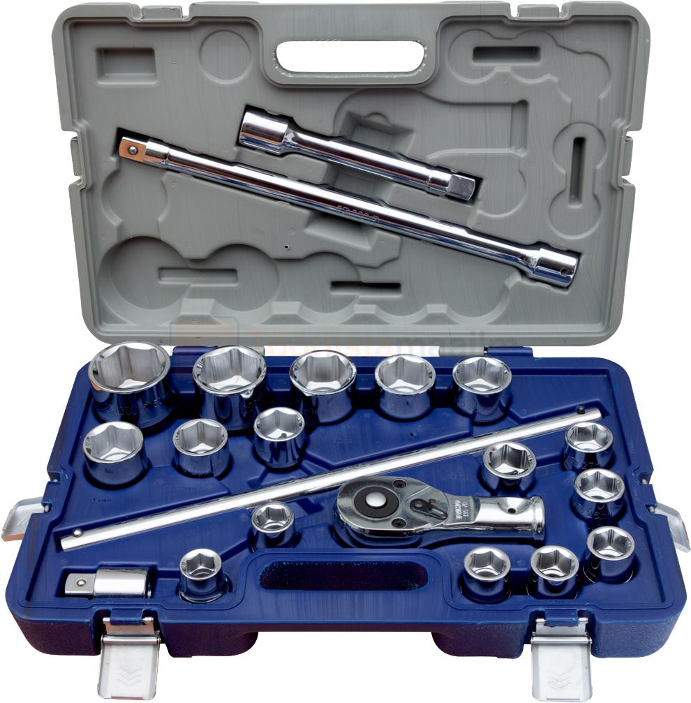 Padrunvõtmete komplekt Irimo 3/4" 19-50 mm, 6-kant, 21-osaline