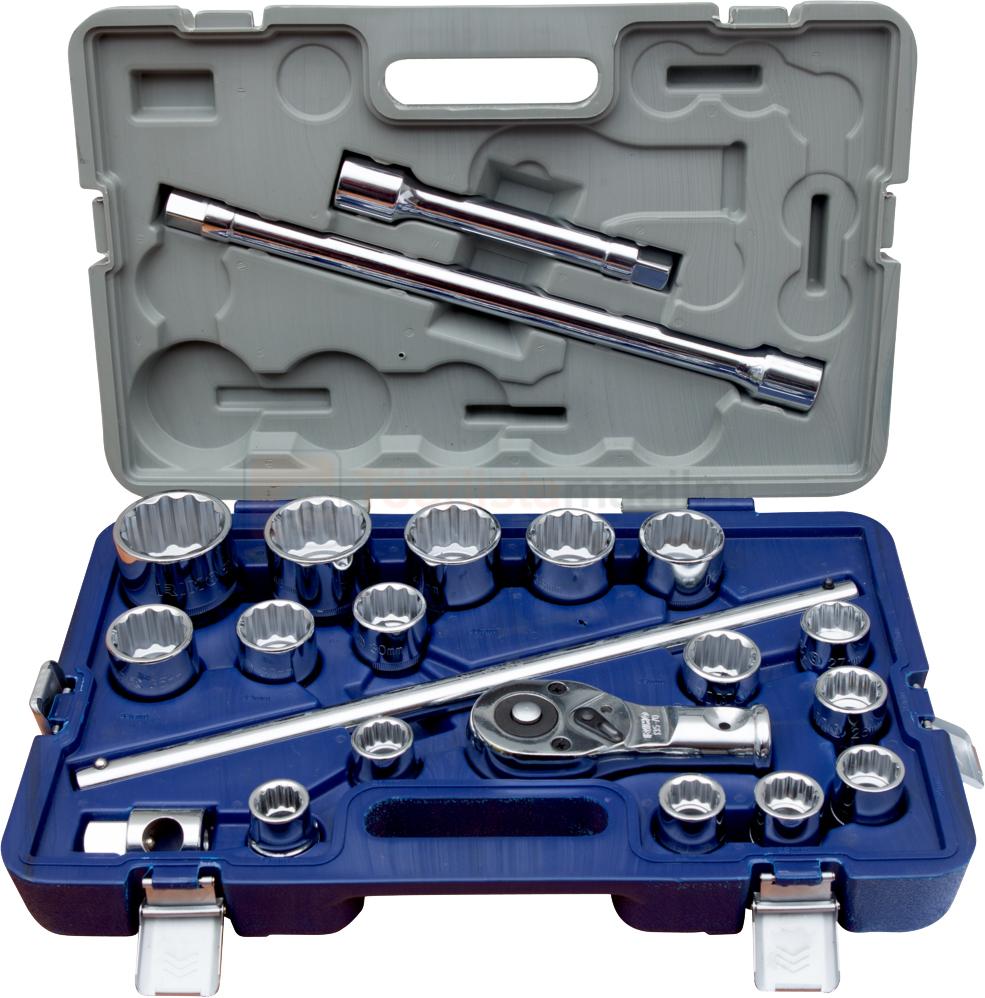 Padrunvõtmete komplekt Irimo 3/4" 19-50 mm, 12-kant, 21-osaline