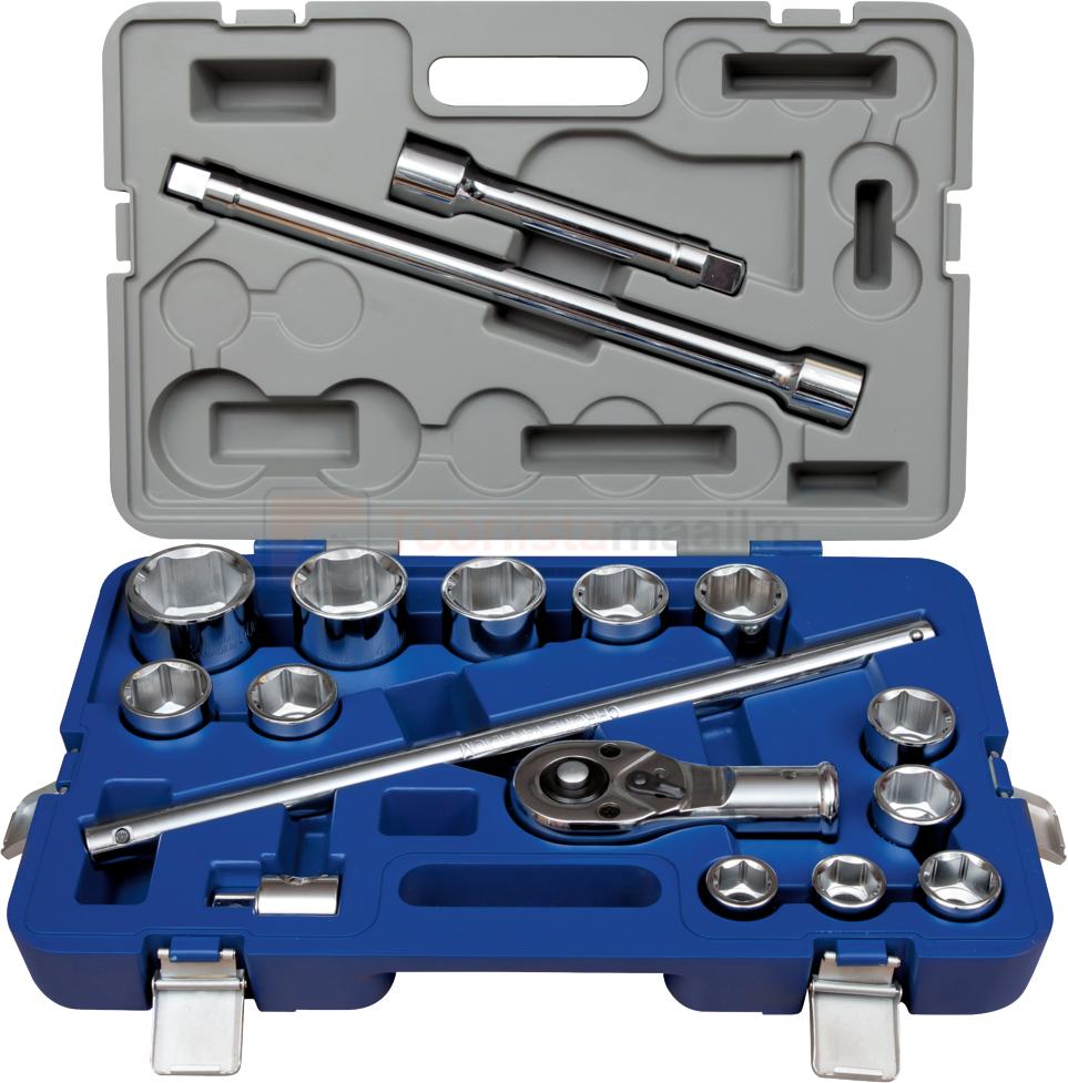 Padrunvõtmete komplekt Irimo 3/4" 22-50 mm, 6-kant, 17-osaline