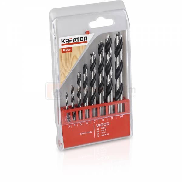 Puidupuuride komplekt Kreator 3-10 mm, 8-osaline