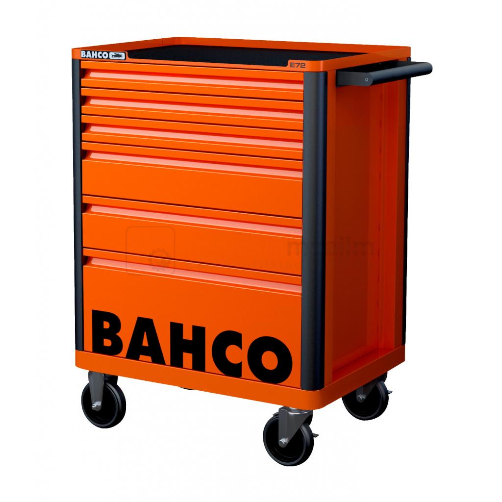 Tööriistakäru Bahco E72 675 x 500 x 950 mm, 6 sahtliga, oranž